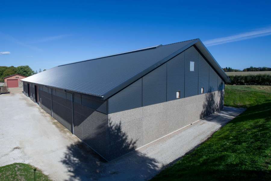 Minimalistische und moderne Getreidehalle, Bjerrevej 388, 7130 Juelsminde